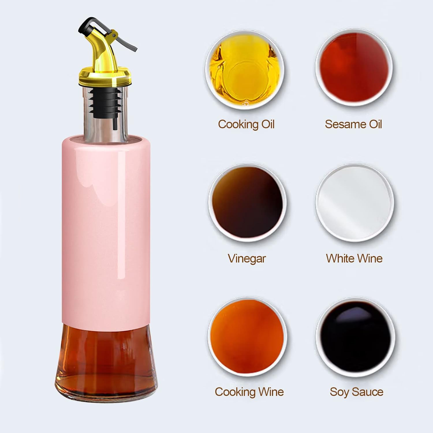 5526 300 Ml Olive Oil Dispenser Bottle Leakproof Condiment Glass Container Non- Drip Spout Soy Sauce Vinegar Cruet Bottle For Kitchen Cooking Bbq Fry For Kicthen Home (300 Ml) 5526 300 Ml Olive Oil Dispenser Bottle Leakproof Condiment Glass Container Non- Drip Spout Soy Sauce Vinegar Cruet Bottle For Kitchen Cooking Bbq Fry For Kicthen Home (300 Ml)